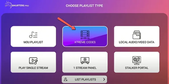 Xenon IPTV sur Fire TV Stick — Choisissez le mode de connexion