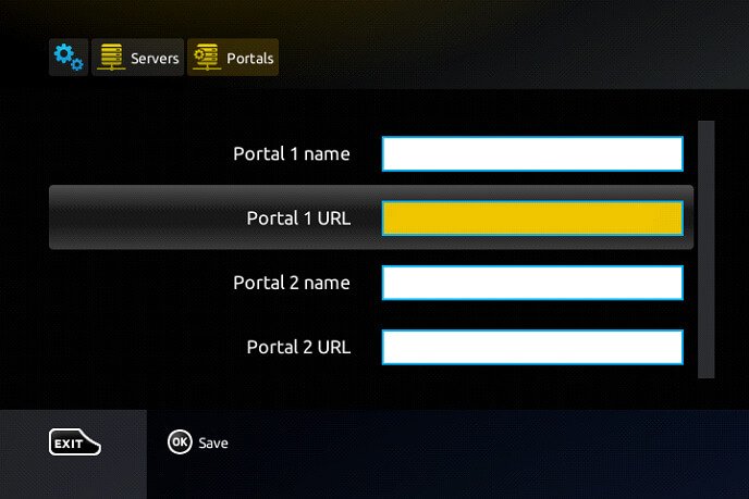 Xenon IPTV sur Boîtier MAG — Saisissez l'adresse du portail